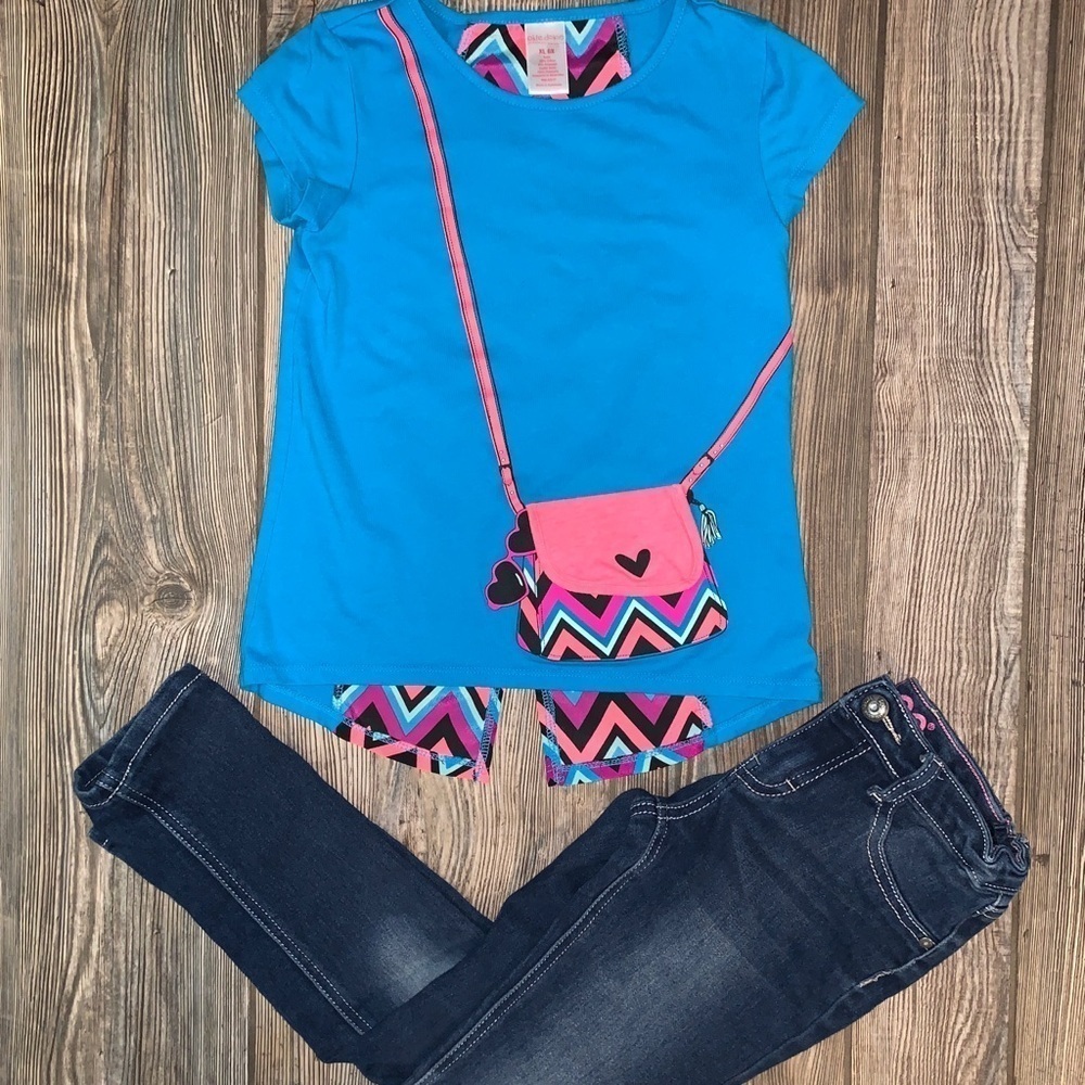 Lee Jeans and Okie Dokie Top Both Size 6X